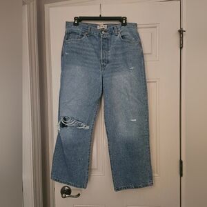 Etica Altin Loose Crop Womens Jeans, Size 30